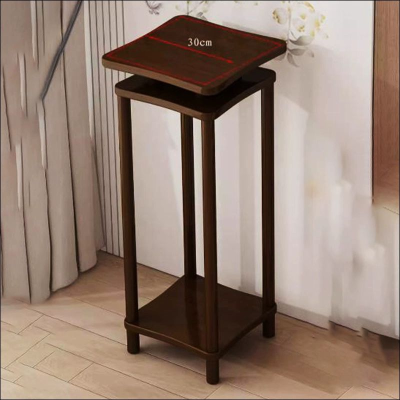 원목 화분 받침대 다육이 진열대 발코니 우드 인테리어 월넛 79cm - 상세 이미지 4
