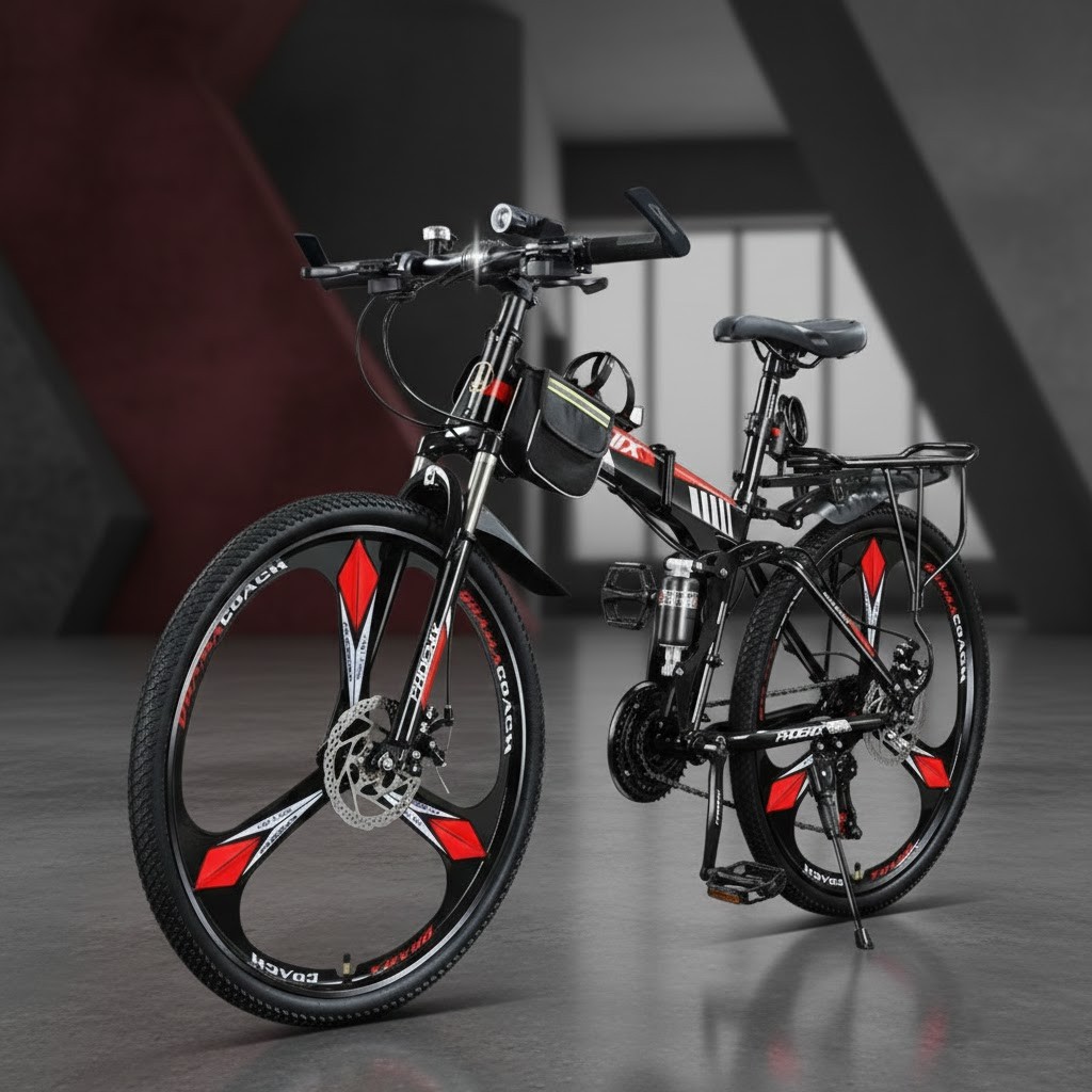 miraemoa MTB 자전거 접이식자전거 산악자전거 입문용 출퇴근 24인치 26인치 24단 기어 - 상품 이미지