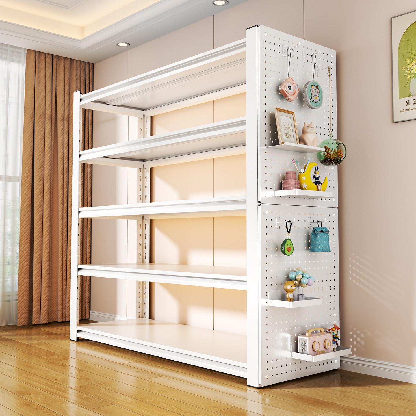 철제 적재대 물류창고 창고 정리 산업용 진열장 거치대 6단 화이트 198cm 150x50cm - 상품 이미지