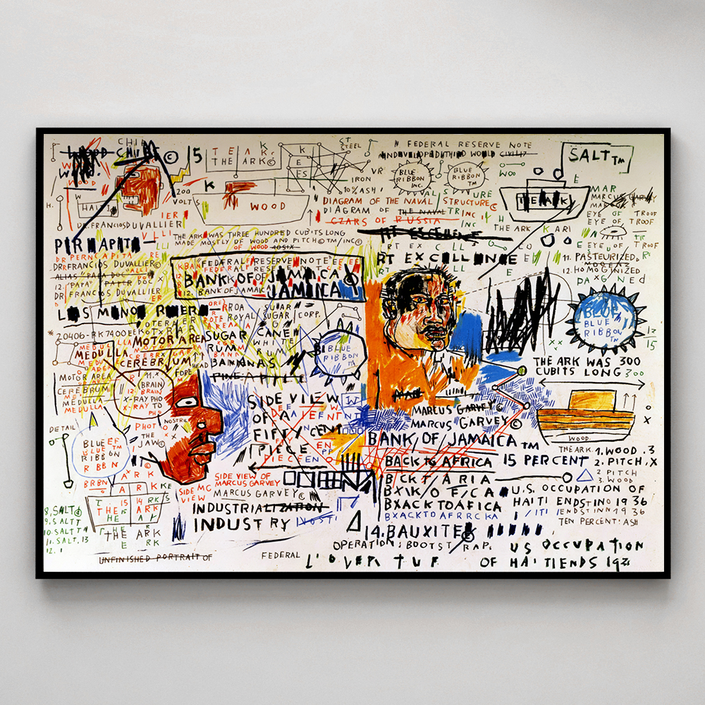 장 미셸 바스키아 인테리어 그림 액자 포스터 명화 11 50 Cent Piece 1983 - 상세 이미지 3