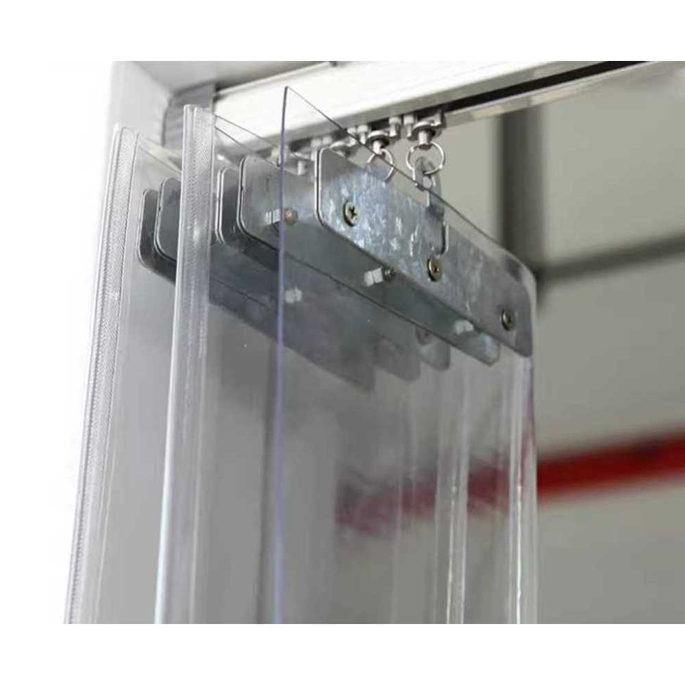 현관 외풍차단 커튼 투명 우풍 업소용 방풍막 PVC 1.5mm125x250cm 1개 - 상품 이미지