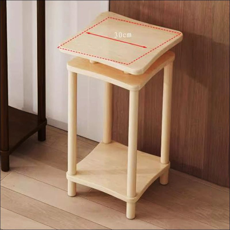 원목 화분 받침대 다육이 진열대 발코니 우드 인테리어 월넛 79cm - 상세 이미지 3