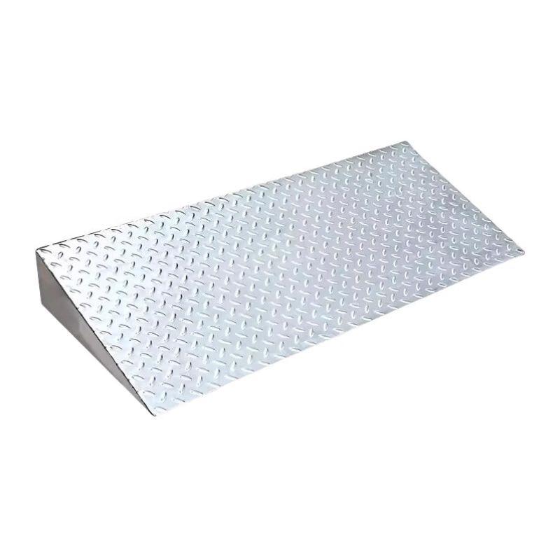 경사 철판 경사로 발판 차량 계단 주차장 진입 스테인리스강 120x50x15cm - 상품 이미지