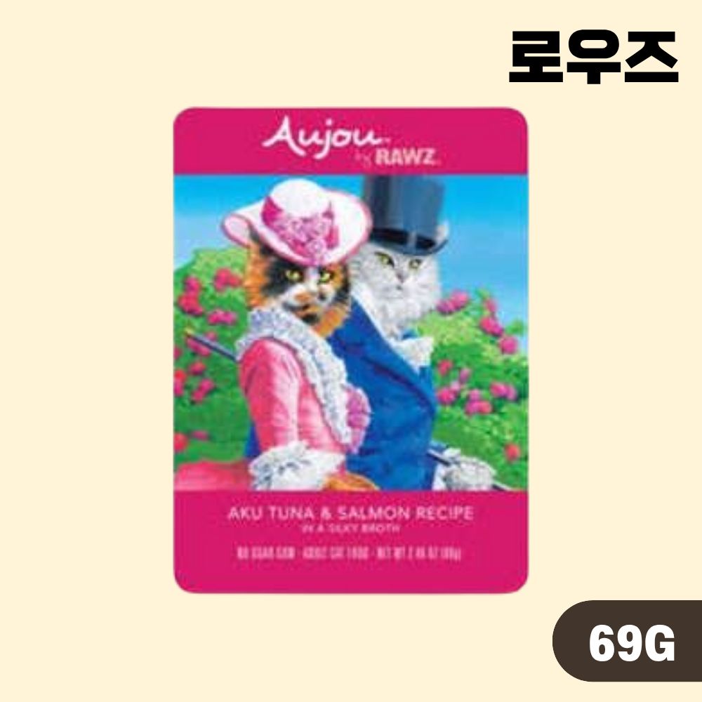 [+N포인트] 로우즈 오쥬바이 습식 파우치 고양이 주식 5종 콤보, 69g, 10개 - 상세 이미지 3