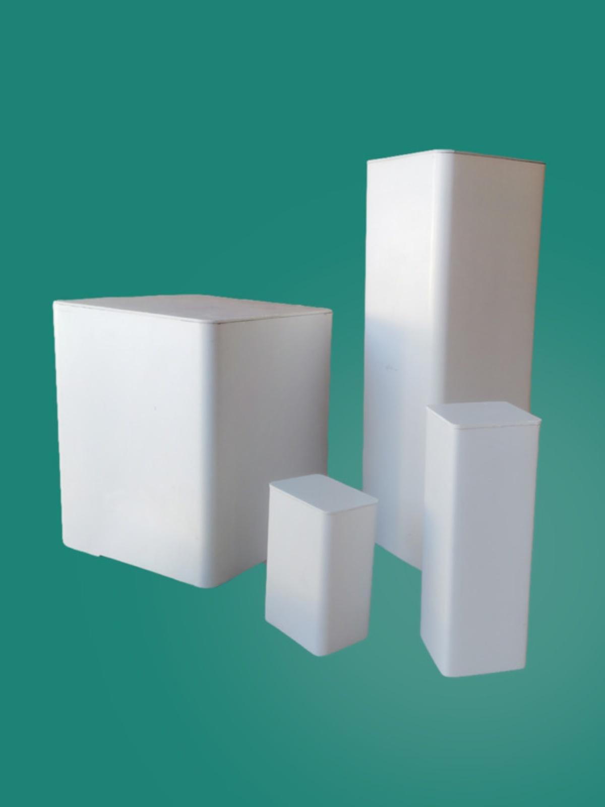 플라스틱 사각파이프 마개 뚜껑 각파이프 배수관 PVC 네모 고정관 30 x 30mm 내부 클램프 - 상품 이미지