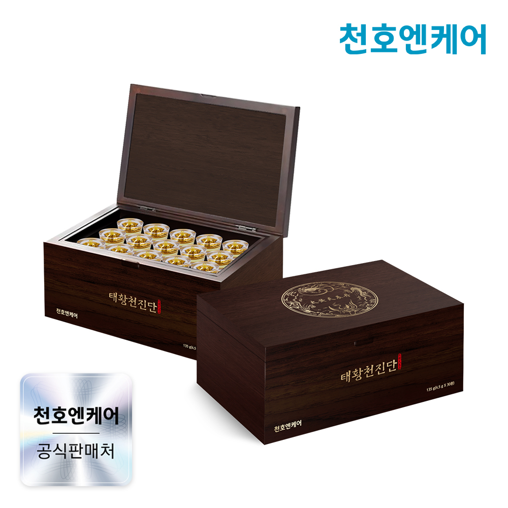 [녹용홍삼증정] 천호엔케어 국산 천삼 녹용 홍삼 로열젤리 태황천진단 목함 4.5gX30환 제품 이미지