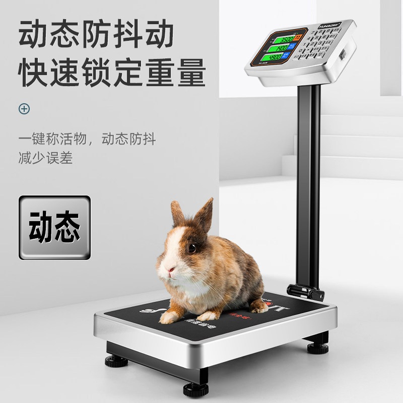 업소용 전자저울 식품 정육점 과일 수산물 다용도 대형 정교한 150kg 검정 30x40 접이식 - 상세 이미지 5