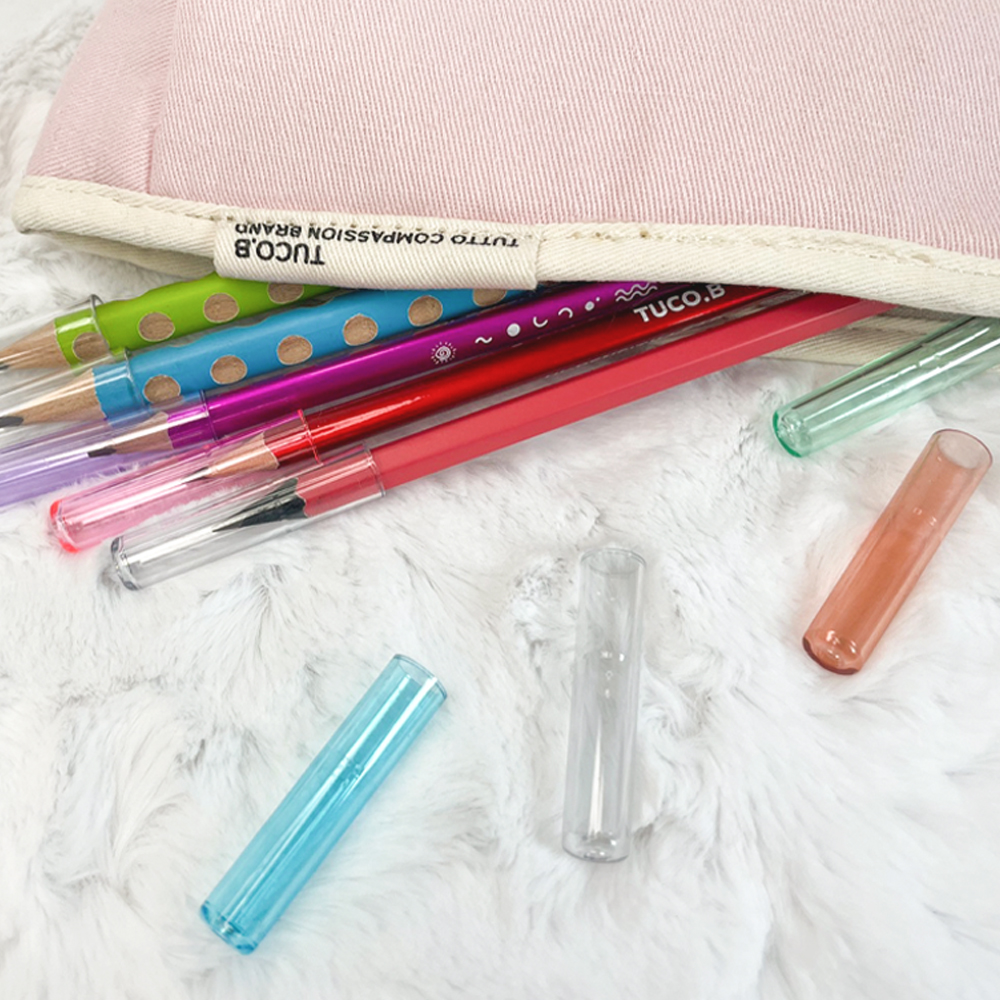 투코비 고투명 연필캡 기본형 6P 10개입 이미지 4