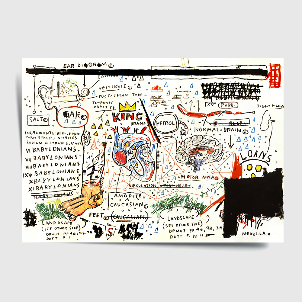 장 미셸 바스키아 인테리어 그림 액자 포스터 명화 22 King 1983 - 상세 이미지 2