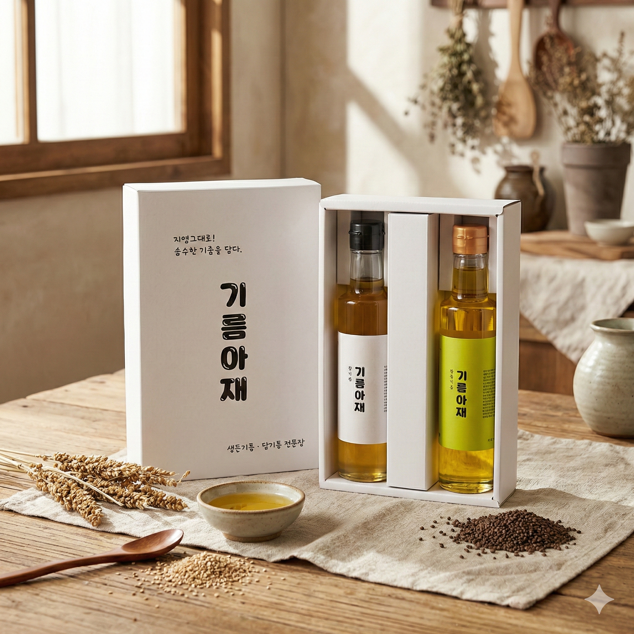 참기름 생들기름 저온냉압착 선물세트 250ml - 상품 이미지