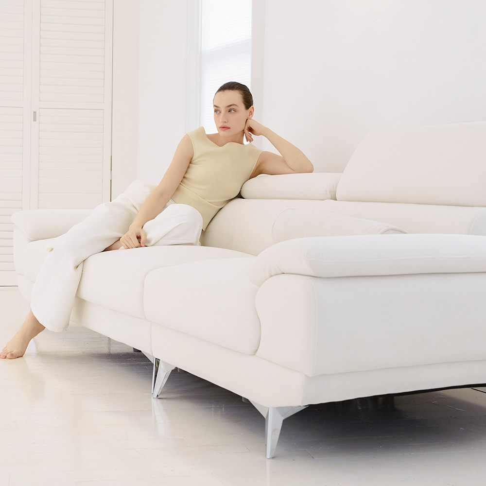 [BEST](쿠션선물)몬스터 아쿠아텍스 기능성 패브릭 이지클린 소파 스툴 Event, 민트블루, 4인용