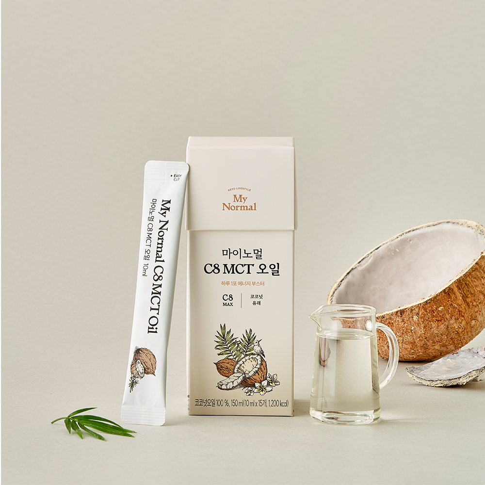 마이노멀 C8 MCT 오일 스틱 10ml 15포 코코넛 카프릴산 98% 저탄고지 이미지 1