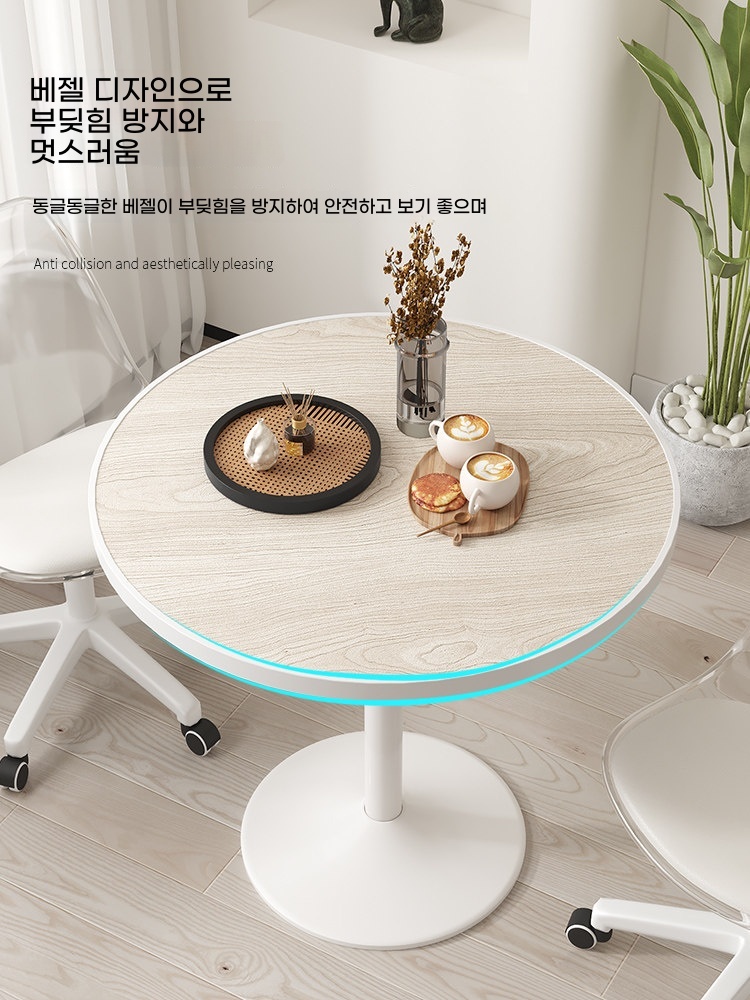 동물병원 강아지 미용 블랙 애견 원형- A. 화이트 60라운드리프팅 가능 범위 5980cm - 상세 이미지 2