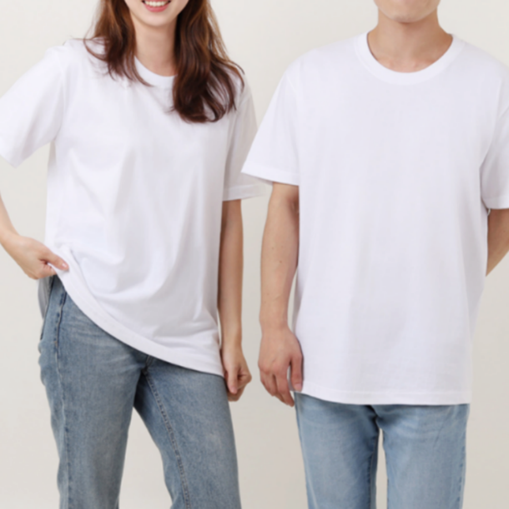 면 30수 무지 반팔티 데일리 이너 티셔츠 라운드넥 순면 남자 흰티 흰색 검정 블랙 - 상품 이미지