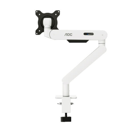 알파스캔 AOC AM400 글래시어 화이트 싱글 모니터암