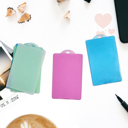 (랜덤) 반투명 ID명찰 사진케이스