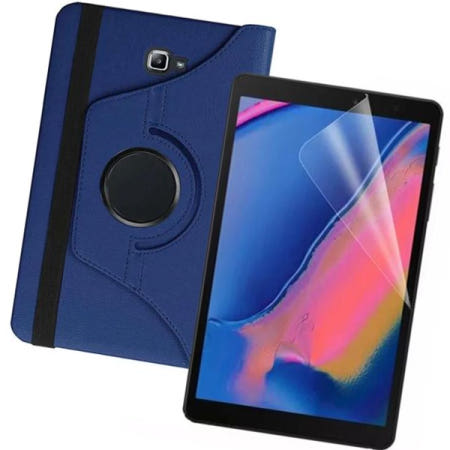 태블릿 갤럭시탭A 10.1 2016 회전 케이스+액정보호 필름 2매