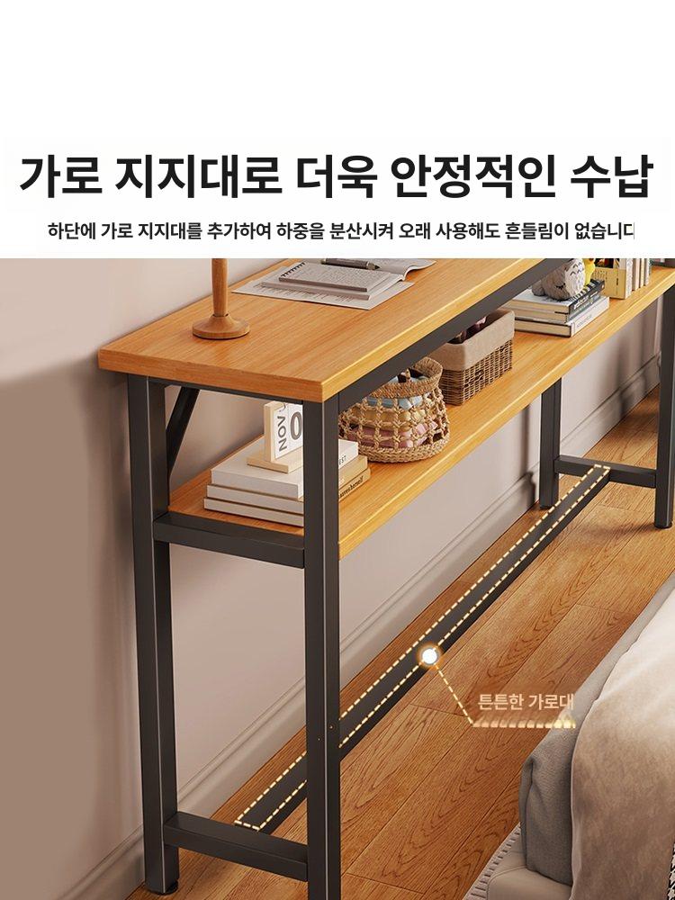 틈새수납장 틈새장 소파뒤 침대옆 수납장 주방수납장 긴 사이드 소파 쇼파 화이트마블 선반 - 상세 이미지 5