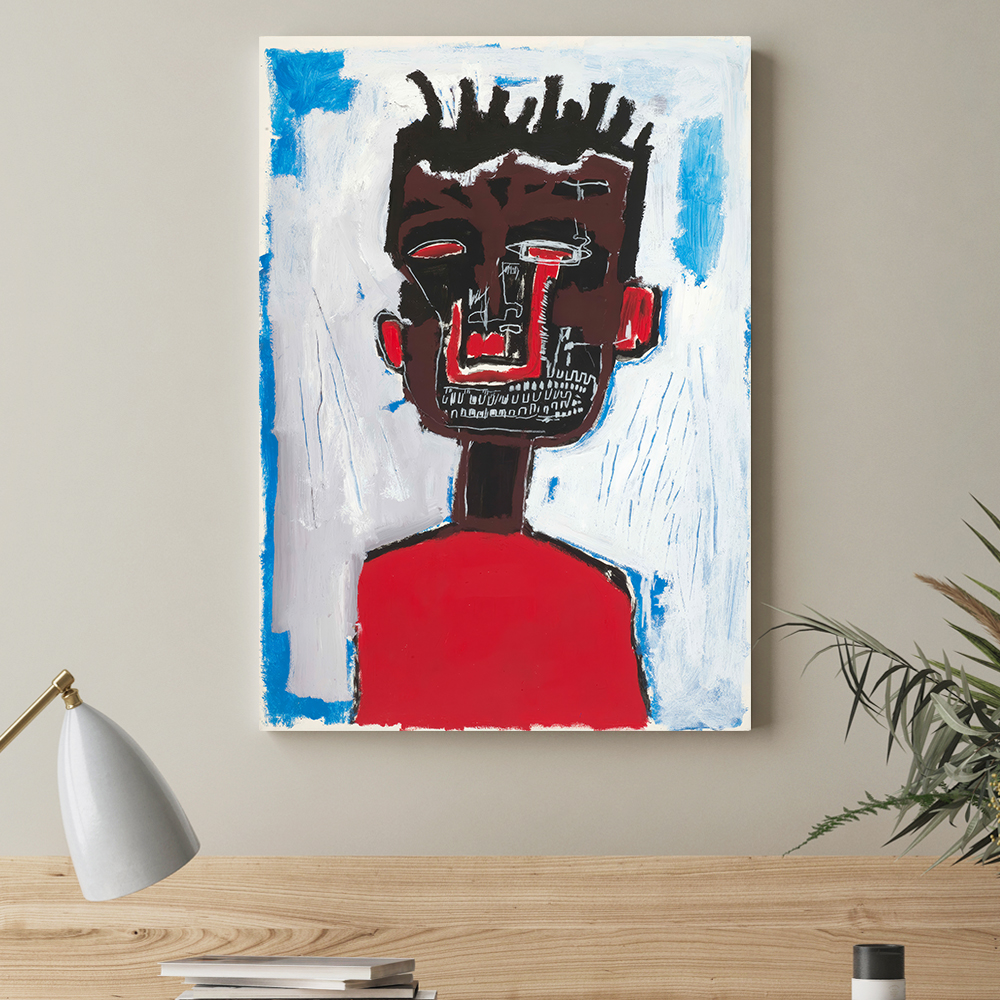 장 미셸 바스키아 인테리어 그림 액자 포스터 명화 4 Self Portrait 1984 - 상품 이미지