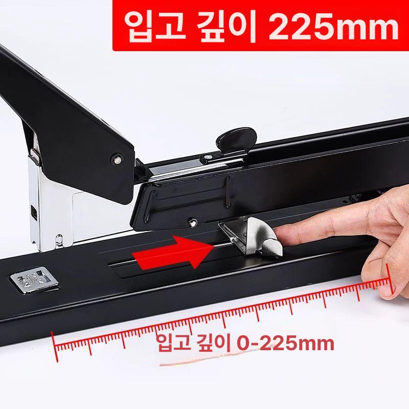 롱암 스테이플러 중철 대용량 대형호치케스 플랫 호치케스 중량 중량형 문서 호치키스 바인딩 - 상세 이미지 3