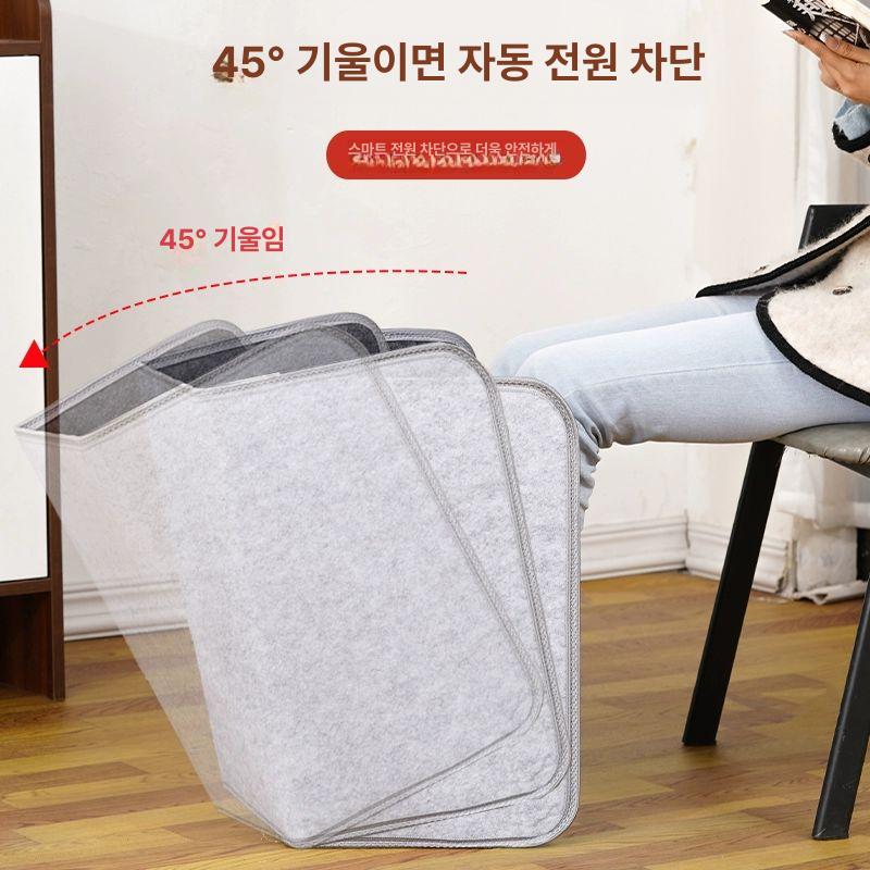 발난로 매트 접이식 다용도 온도조절 온열매트 워머 보온 발히터 히터 아래 다리난로 겨울 - 상세 이미지 4
