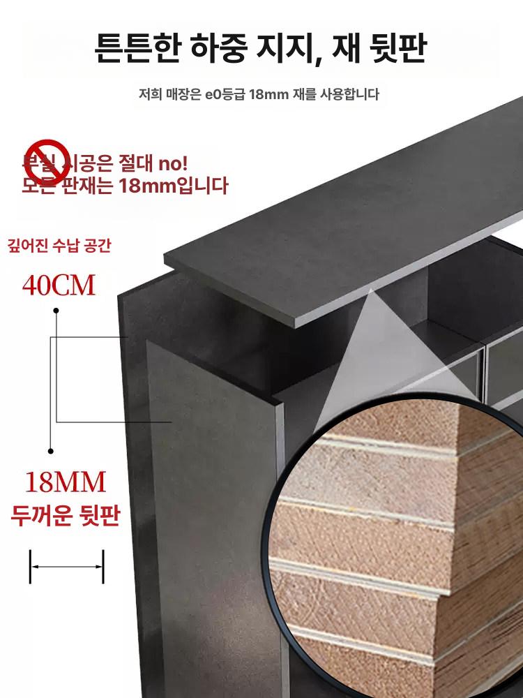 아크릴 진열장 LED 쇼케이스 보관함 전시용 진열대 에잇 도어 유압식 네뷸라그레이 C - 상세 이미지 2