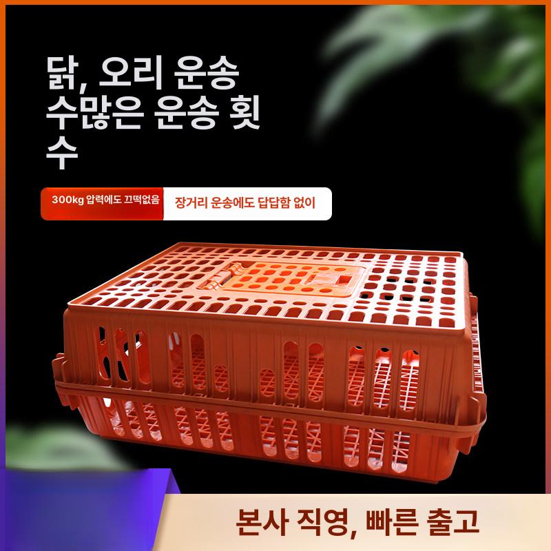 닭 병아리 오리 가금류 컨테이너 이동 운반 케이지 플라스틱 새 닭장 메추라기 - 상세 이미지 2
