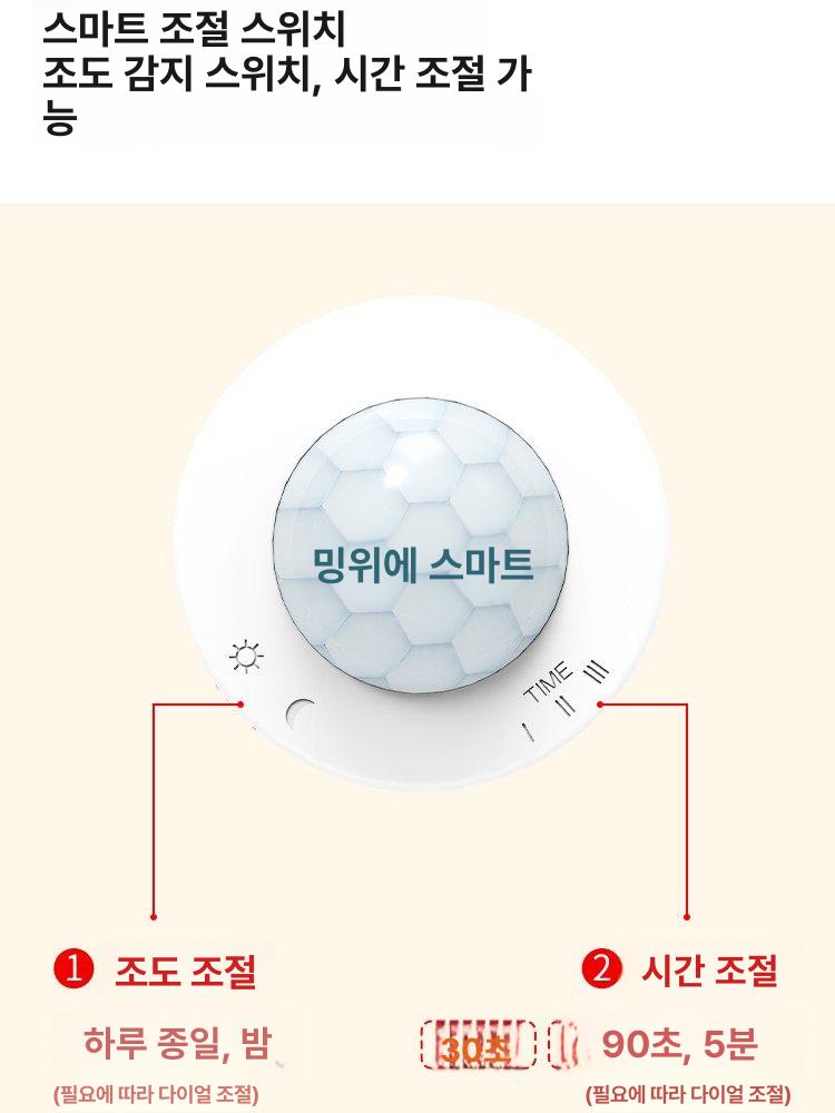 모션 센서 모듈 적외선 감지기 소켓 스위치 야외 타이머 듀폰 케이블 블랙 그라데이션 밝기 소멸 효과 - 상세 이미지 3