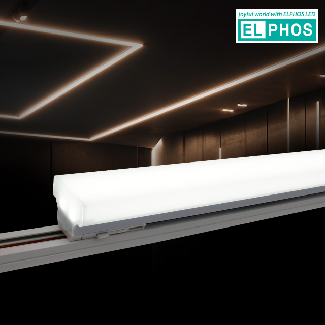 900mm 엘포스 LED 티라인 레일등 광폭 TS 60 45W, 화이트바디 주광색 - 상품 이미지
