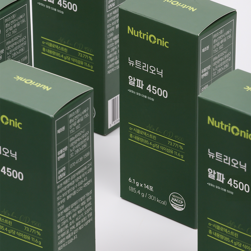 [6+3] 뉴트리오닉 알파4500 알파CD 알파시디 알파시클로덱스트린 14포, 9개 - 상세 이미지 4