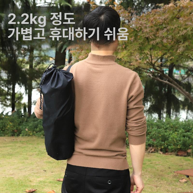 야외용 침대 휴대용 캠핑침대 군용 베드 차박 원터치 로우 프로파일 침대 블랙 - 상세 이미지 4