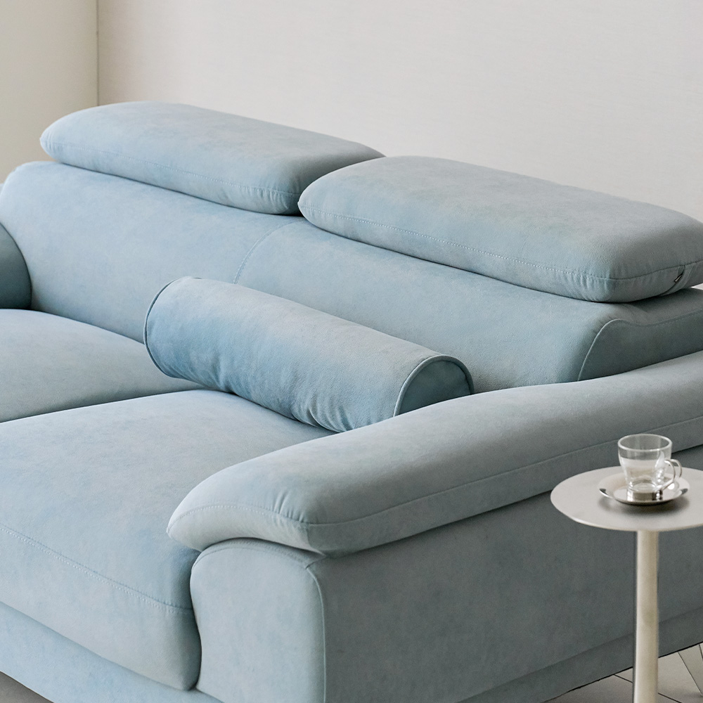 [BEST](쿠션선물)몬스터 아쿠아텍스 기능성 패브릭 이지클린 소파 스툴 Event, 민트블루, 4인용