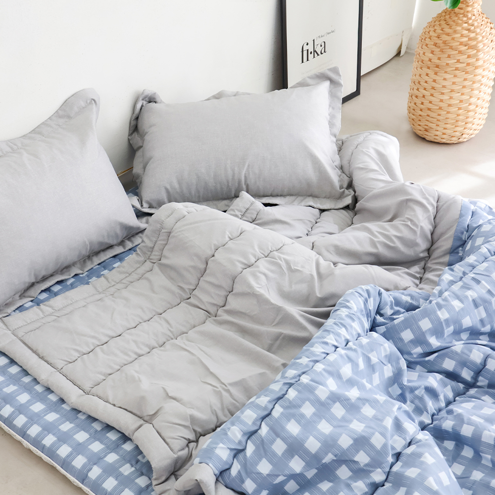 아르떼베딩 체크 알러지케어 먼지없는 사계절 차렵 이불 SS