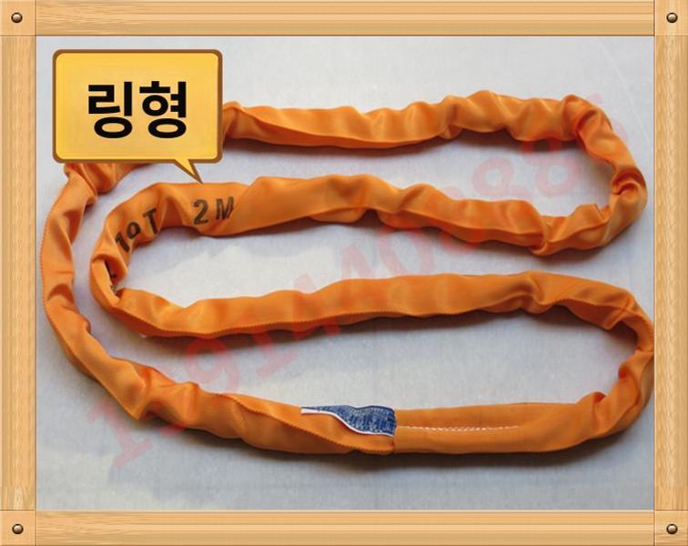 크레인 슬링바 하중분산 실링바 장비 로프 크레인용 슬링 1t 1m 양쪽끝버클 단일 스트립 - 상세 이미지 4