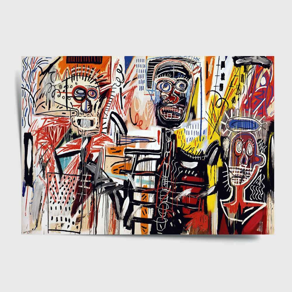 장 미셸 바스키아 인테리어 그림 액자 포스터 명화 19 Philistines 1982 - 상세 이미지 2