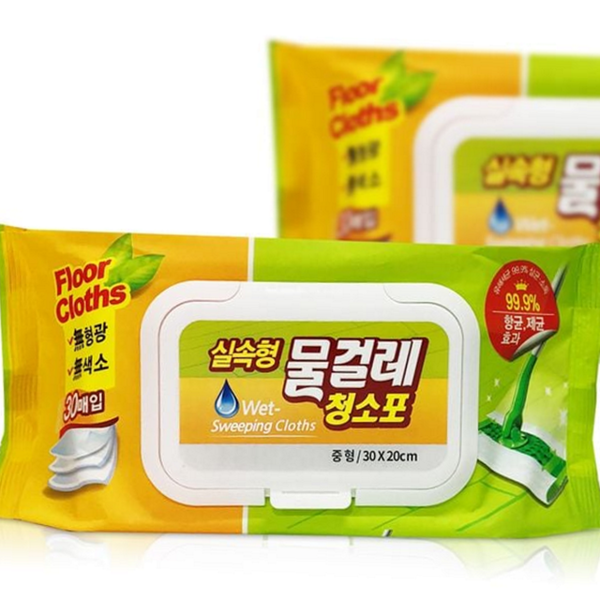 일회용 물걸레 청소포 다용도 청소포 물티슈 바닥 간편 - 상품 이미지