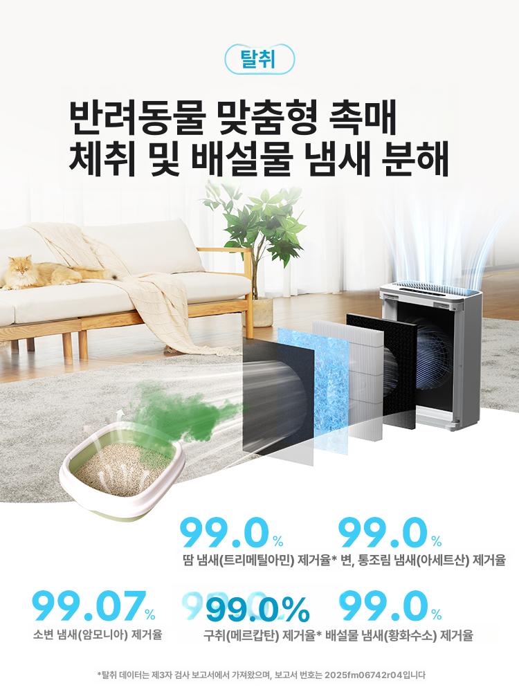 반려동물 공기청정 기능 저소음 겸용 펫 에어 쿨러 S 1 WiFi - 상세 이미지 5