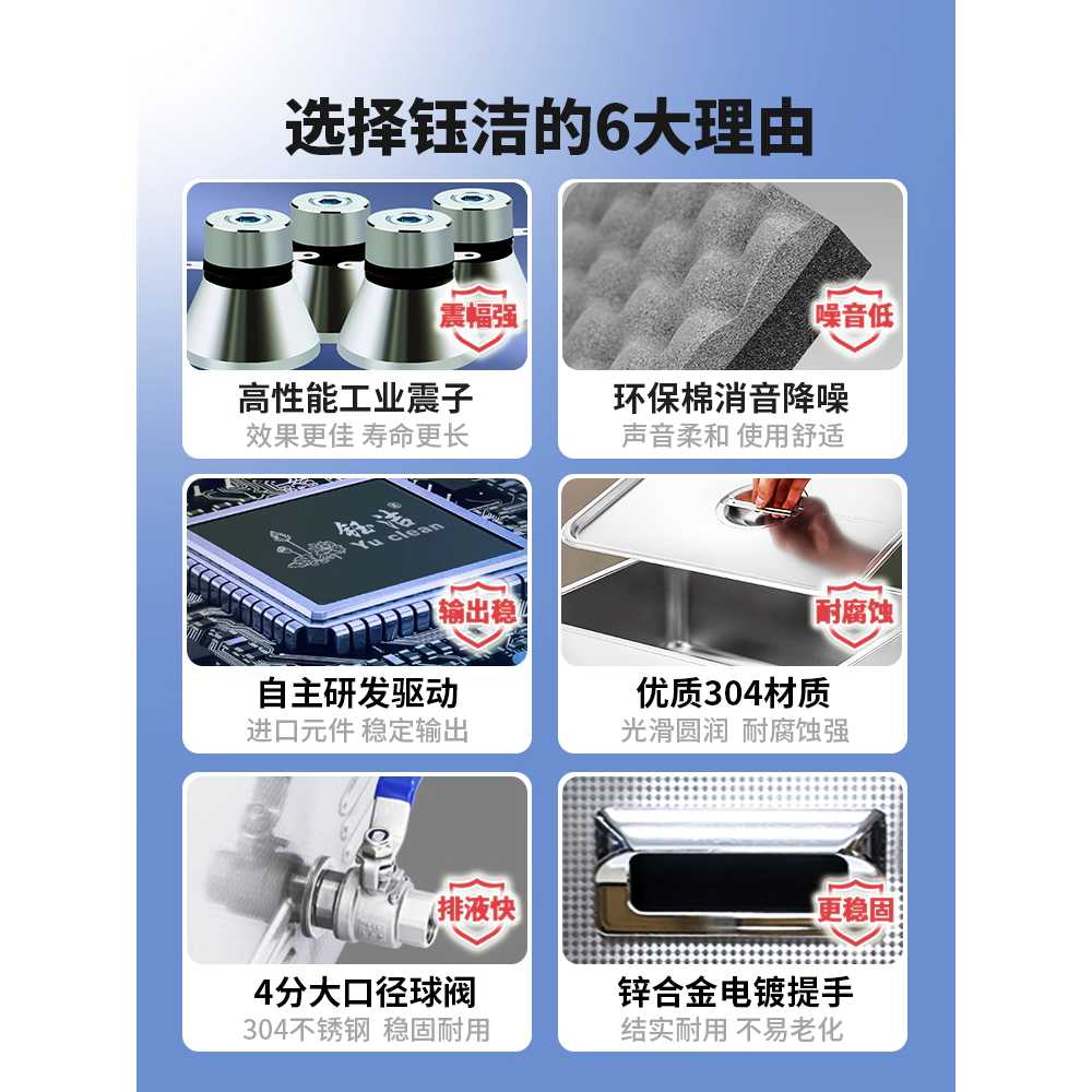 산업용 초음파 세척기 세제 세척제 귀금속 강력 분말 AK-040SD 10L 240W 4진동 듀얼 - 상세 이미지 3