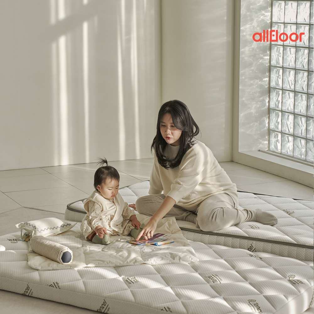 올플로어 천연양모 유아용 저상형 매트리스 GR-01 15cm, S(싱글) - 상세 이미지 2
