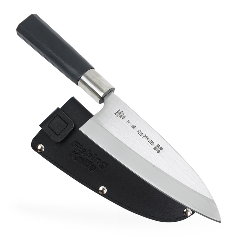 일천도 특상 6A 스텐 데바 + 칼집 세트 16.5cm, 단일색상, 1개 - 상품 이미지