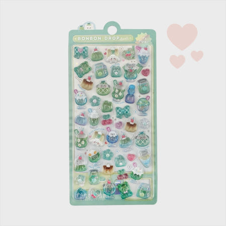 디스톤유니버스 3D입체 6종 감성스티커 텀블러꾸미기스티커