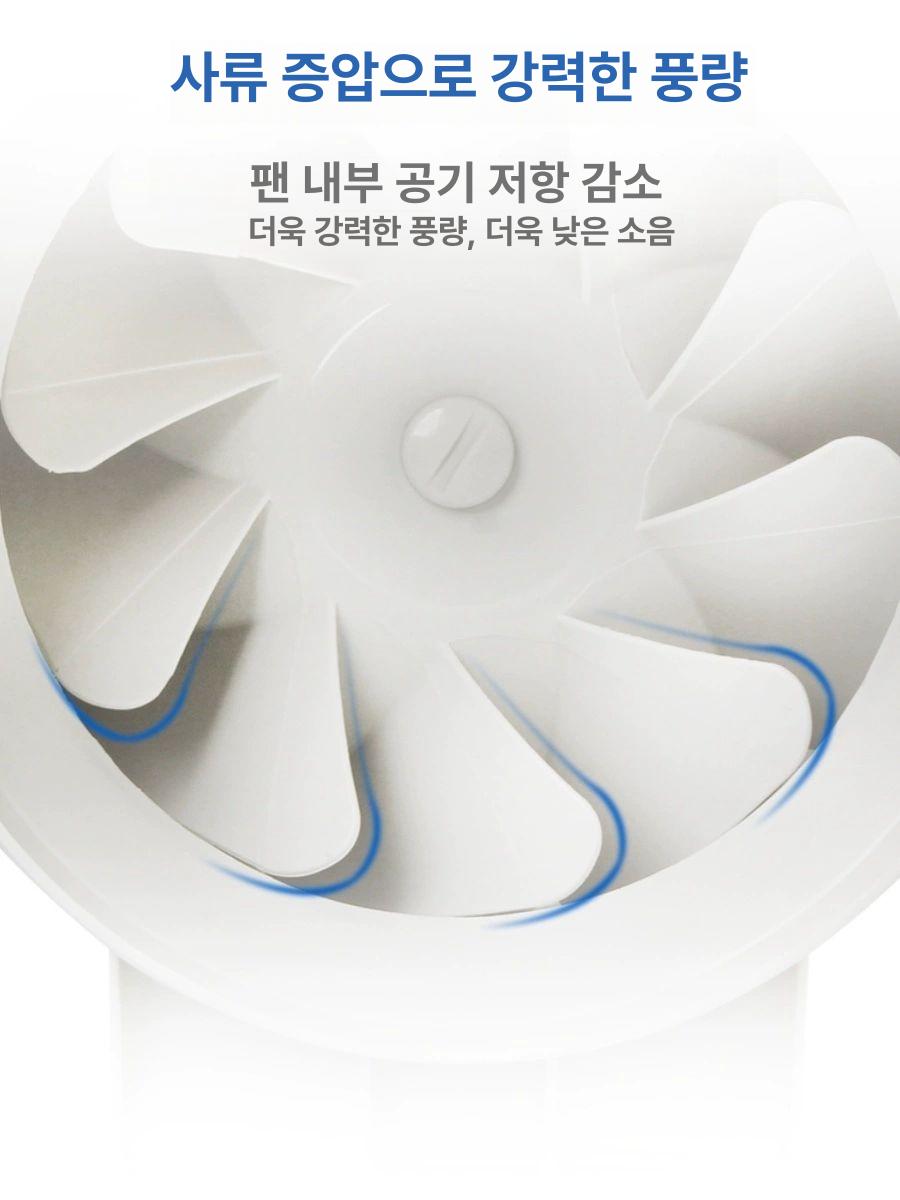 덕트 욕실 화장실 팬 식당 주차장 환기팬 연기 배출 경사 5인치 125 - 상세 이미지 4