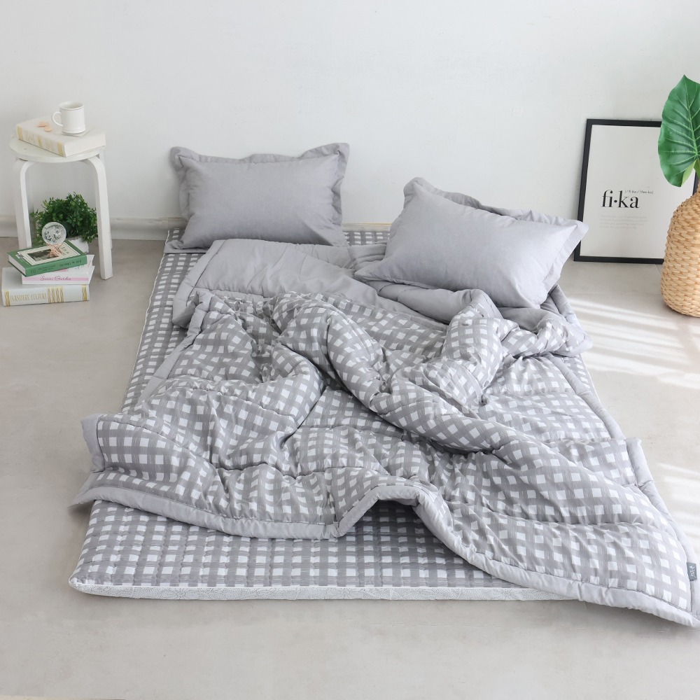 아르떼베딩 체크 알러지케어 먼지없는 사계절 차렵 이불 SS