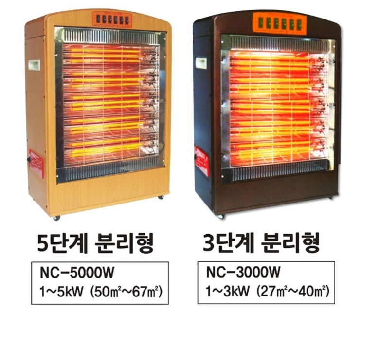 영업용 카본온풍기히터 3Kw 공장 식당 산업용 이동식난로 - 상세 이미지 2