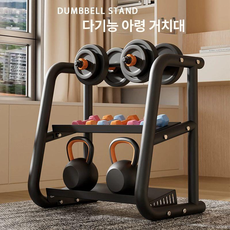 덤벨 거치대 정리대 보관함 원판 보관대 조립식 가정용 덤벨 케틀벨 랙 - 상세 이미지 2