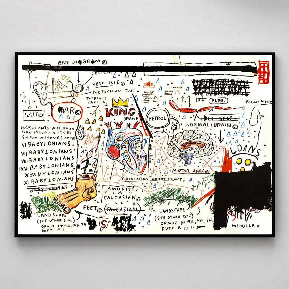 장 미셸 바스키아 인테리어 그림 액자 포스터 명화 22 King 1983 - 상세 이미지 3