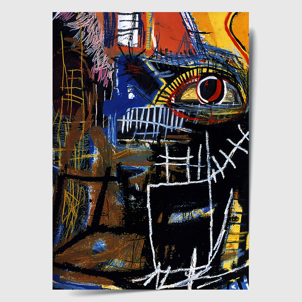 장 미셸 바스키아 인테리어 그림 액자 포스터 명화 5 Head 1981 - 상세 이미지 2