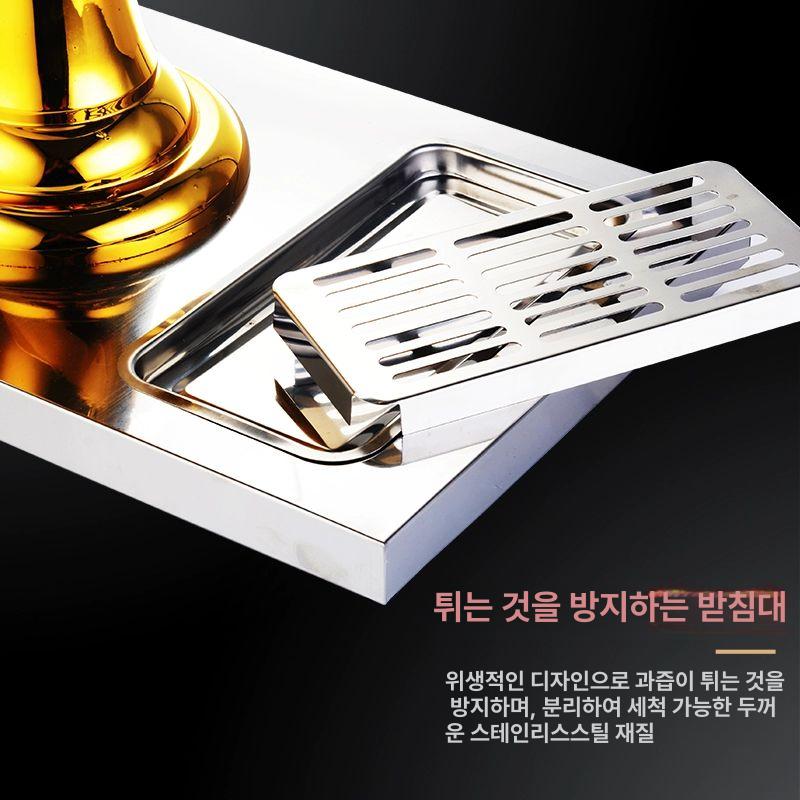 물통 디스펜서 워터저그 스테인레스 저그 뷔페용 음료통 이중 16L 두꺼운 - 상세 이미지 5