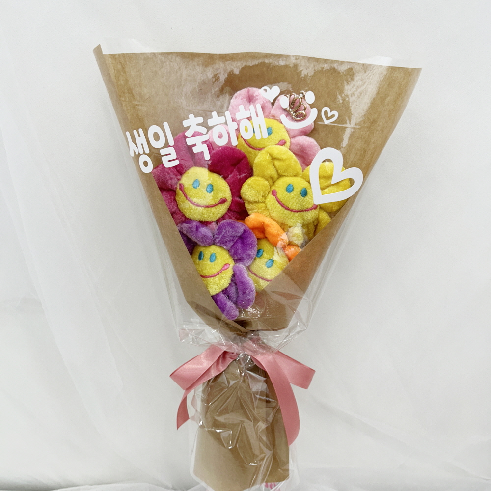 스마일꽃 5송이 킨더조이 인형 꽃다발 이미지 7