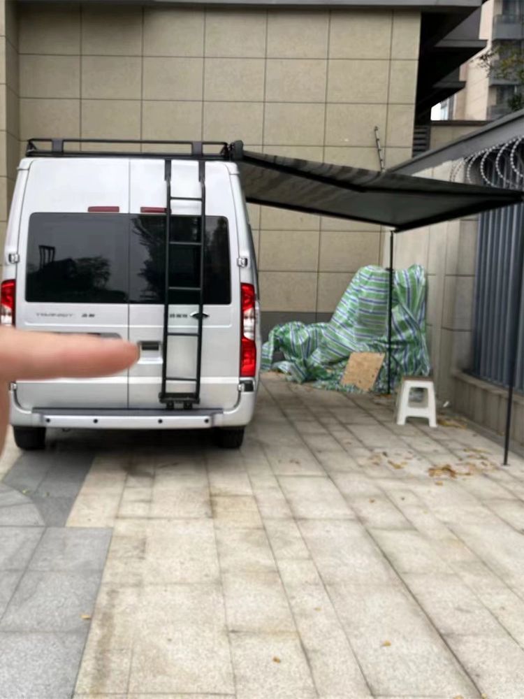 캠핑카 어닝 사이드타입 벽면체결식 야외용 그늘막 전자동 수동 2m 1.5m 화이트 맞춤 비추천 - 상세 이미지 5
